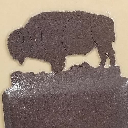 Buffalo Wildlife Single Outlet Cover Plate Screws Included Lazart - Thumbnail 3