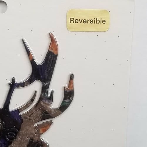 Wildlife Elk Head Double Switch Plate Screws Included Lazart Reversible - Thumbnail 3