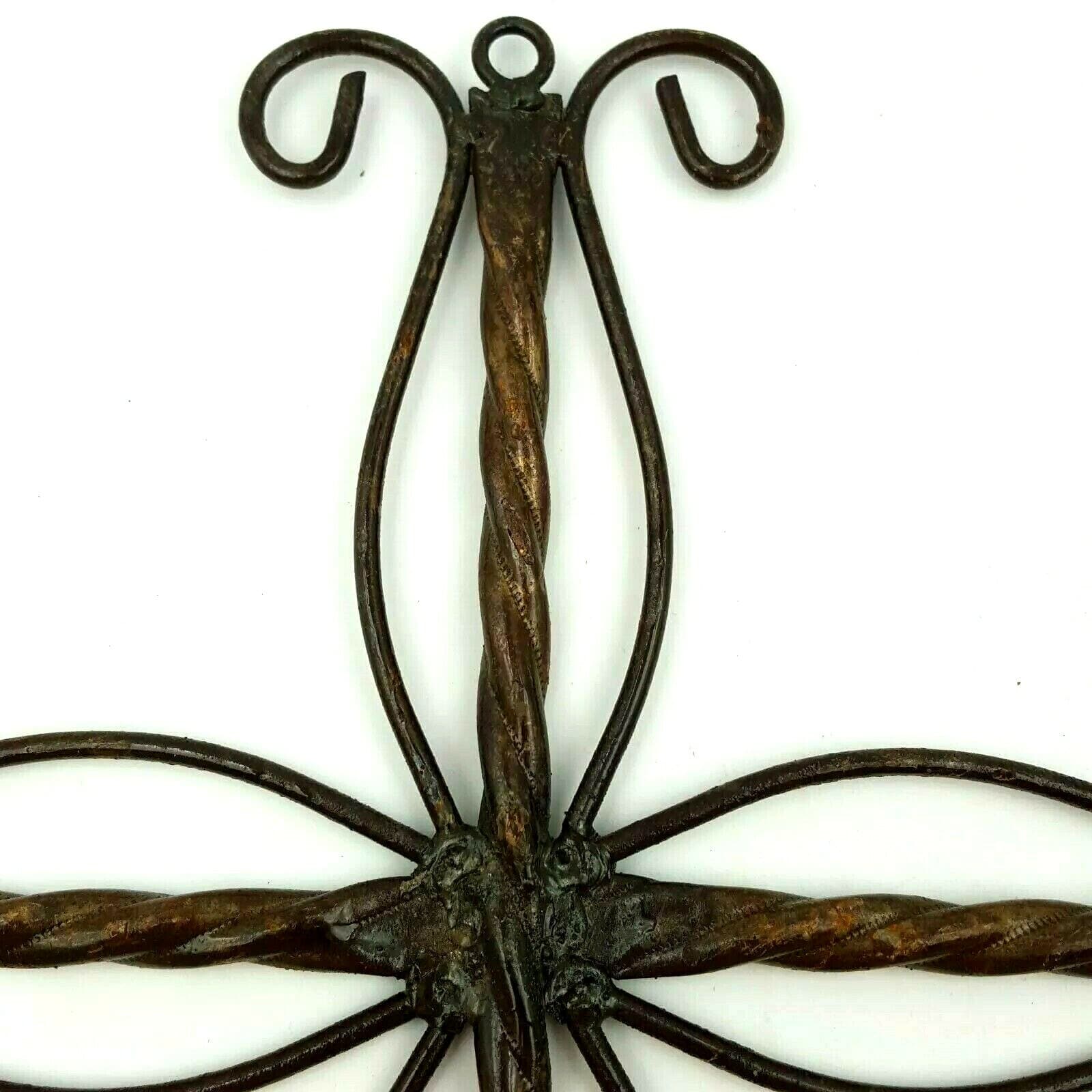 Metal Cross Home Decor Brown Wire Spiral Design Christian Prayer Wall Design - Thumbnail 10