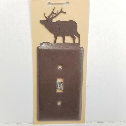 Wildlife Elk Single Light Switch Cover Plate Screws Included