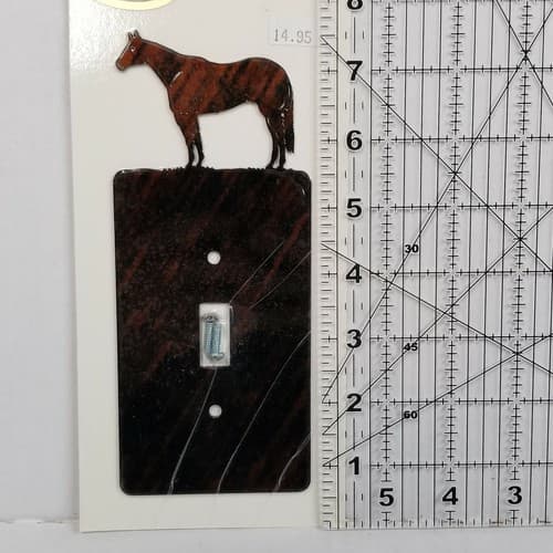 Lazart Horse Reversible Single Light Switch Cover Plate Screws Included - Thumbnail 6