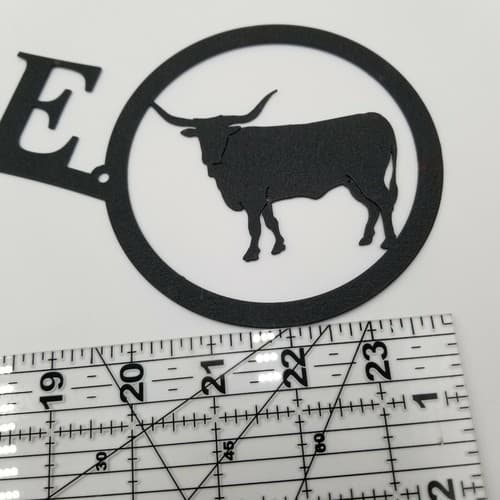 Longhorn Bull Welcome Sign Metal Lodge Cabin Home Decor Farming Ranch - Thumbnail 3