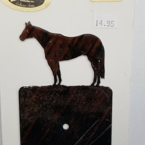 Lazart Horse Reversible Single Light Switch Cover Plate Screws Included - Thumbnail 4