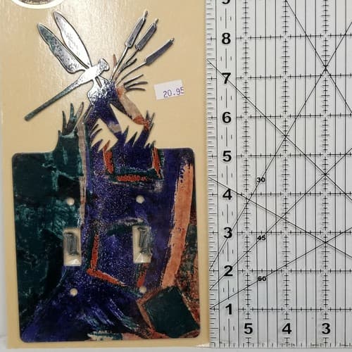 Lazart Wildlife Dragonfly Double Switch Plate Screws Included Home Decor Cabin - Thumbnail 6