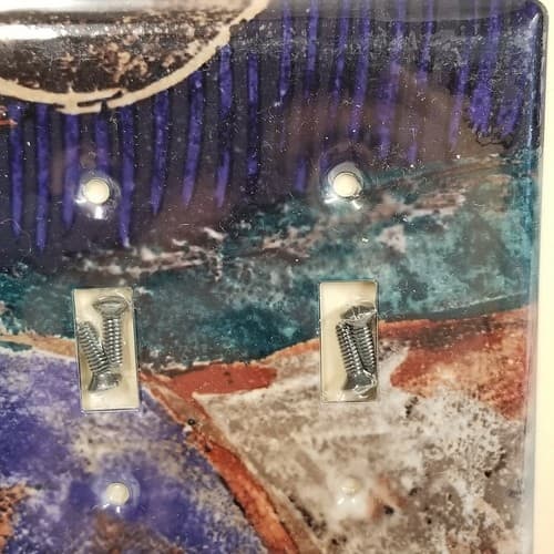 Lazart Buffalo Double Switch Plate Screws Included Home Decor Multicolor Wildlif - Thumbnail 4