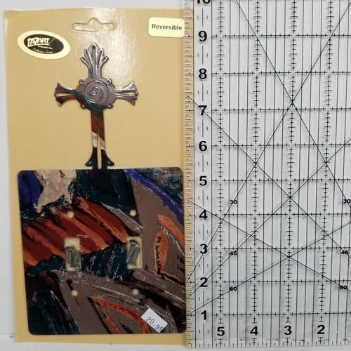 Lazart Cross Double Switch Plate Screws Included Home Decor - Thumbnail 6