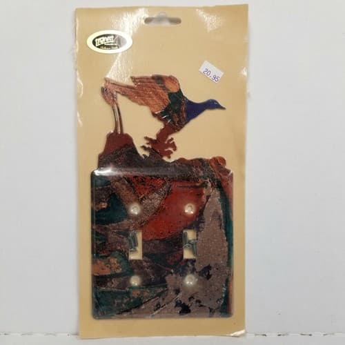 Lazart Bird/Pheasant Double Switch Plate Screws Included Home Decor Multicolor - Thumbnail 6