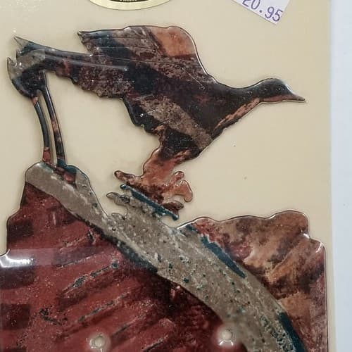 Lazart Bird/Pheasant Double Switch Plate Screws Included Home Decor Multicolor - Thumbnail 3