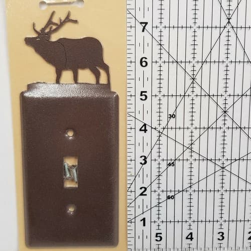 Wildlife Elk Single Light Switch Cover Plate Screws Included - Thumbnail 4