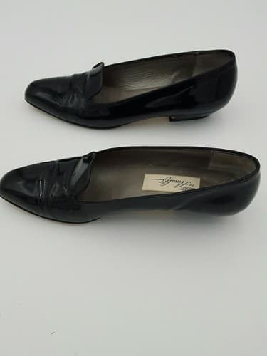 MAGIK by AMALFI Women's Shoe 9 AAAA Narrow Black Leather Size Heels Pumps Black - Thumbnail 5