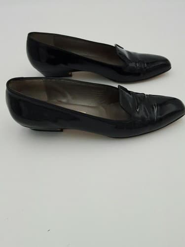 MAGIK by AMALFI Women's Shoe 9 AAAA Narrow Black Leather Size Heels Pumps Black - Thumbnail 4