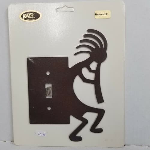 Koko Single Light Switch Cover Plate Screws Included Lazart Rust Brown