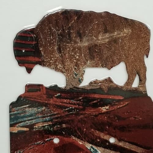 Lazart Buffalo Reversible Double Switch Plate Screws Included Home Decor - Thumbnail 4
