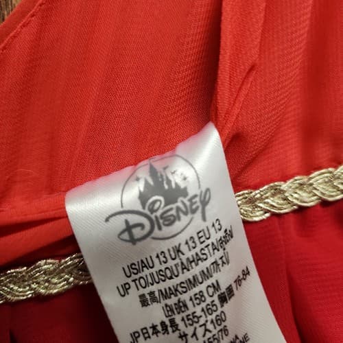 Disney Moana Girls A-Line Sleeveless Ruffle Dress, Red, Size 13 - Thumbnail 3