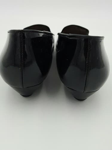 MAGIK by AMALFI Women's Shoe 9 AAAA Narrow Black Leather Size Heels Pumps Black - Thumbnail 3