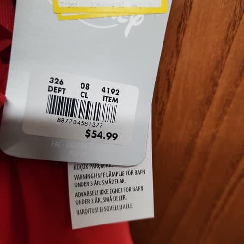 Disney Moana Girls A-Line Sleeveless Ruffle Dress, Red, Size 13 - Thumbnail 5