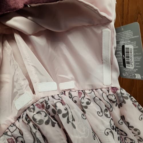 Disney Sleeping Beauty Girls Adaptive Party Dress Ruched Neckline, Pink, XL - Thumbnail 5