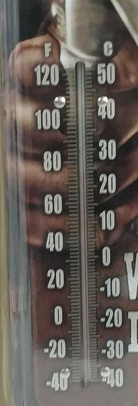 River's Edge Products Thermometer New Metal 17" Indoor Outdoor Tin Metal - Thumbnail 6