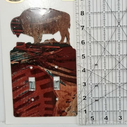 Lazart Buffalo Reversible Double Switch Plate Screws Included Home Decor - Thumbnail 6