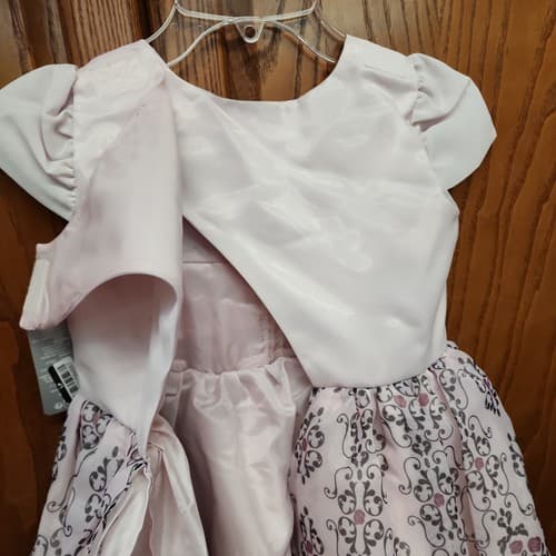 Disney Sleeping Beauty Girls Adaptive Party Dress Ruched Neckline, Pink, Small - Thumbnail 7