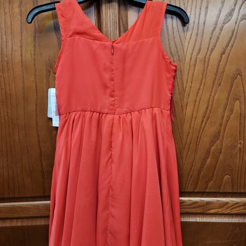 Disney Moana Girls A-Line Sleeveless Ruffle Dress, Red, 9-10 - Thumbnail 6