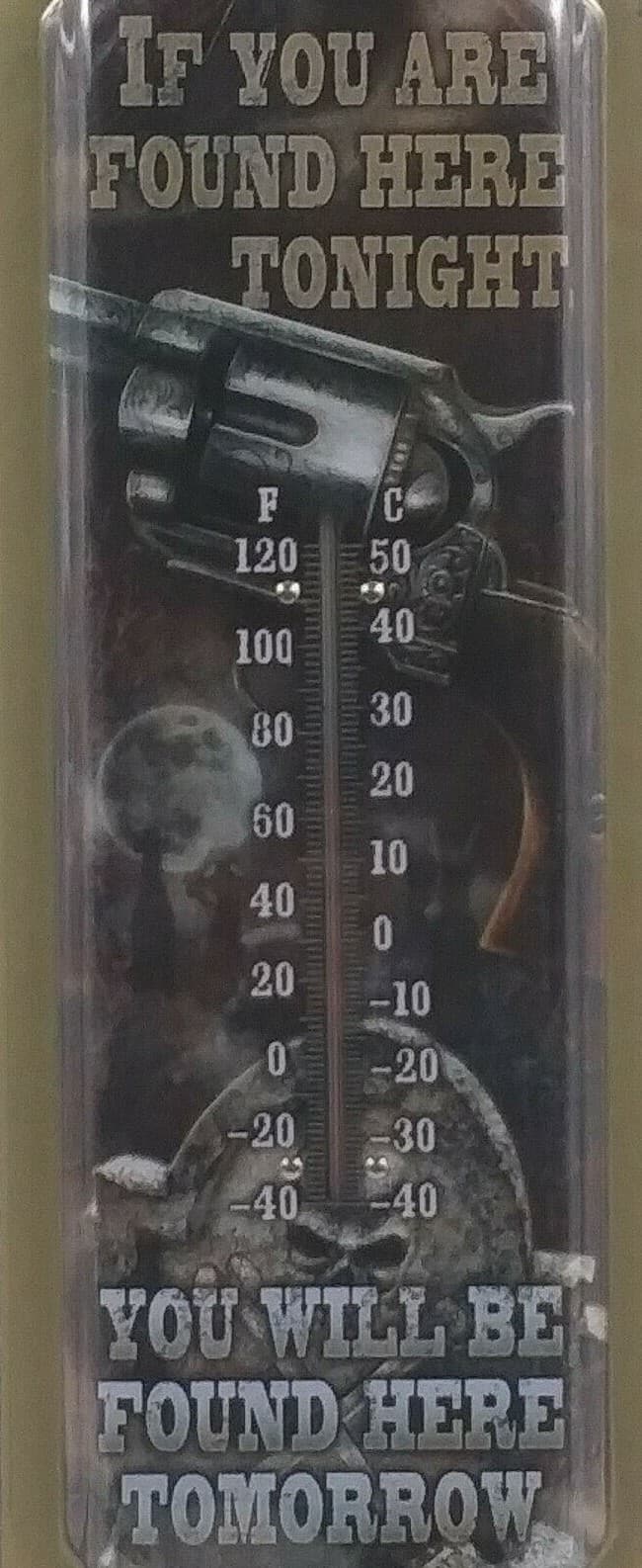 River's Edge Products Thermometer New Metal 17" Indoor Outdoor Tin Metal - Thumbnail 7