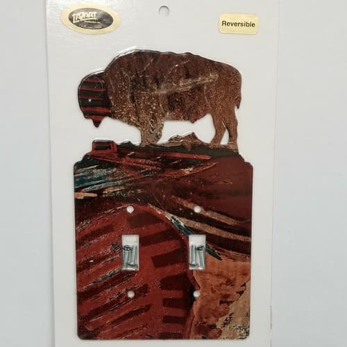 Lazart Buffalo Reversible Double Switch Plate Screws Included Home Decor