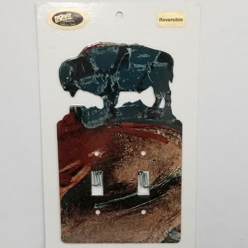 Lazart Buffalo Reversible Double Switch Plate Screws Included Home Decor - Thumbnail 7