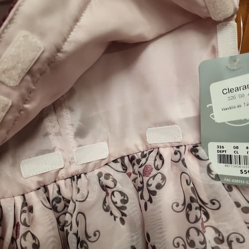 Disney Sleeping Beauty Girls Adaptive Party Dress Ruched Neckline, Pink, X-Small - Thumbnail 5