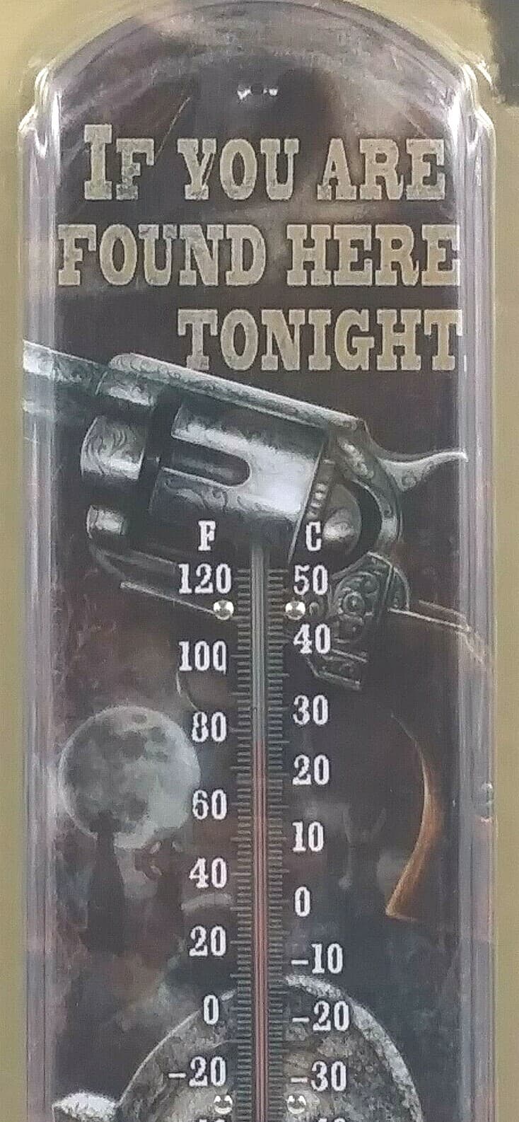 River's Edge Products Thermometer New Metal 17" Indoor Outdoor Tin Metal - Thumbnail 4