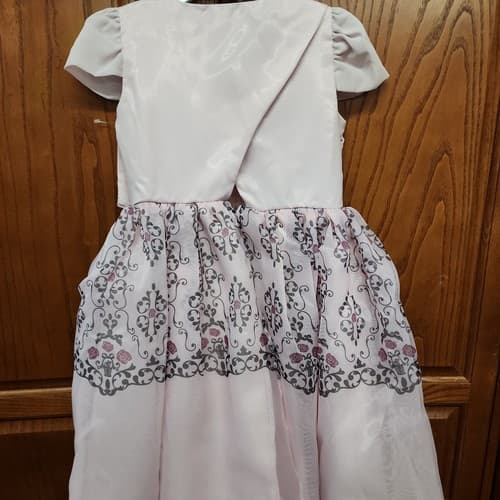 Disney Sleeping Beauty Girls Adaptive Party Dress Ruched Neckline, Pink, Medium - Thumbnail 5