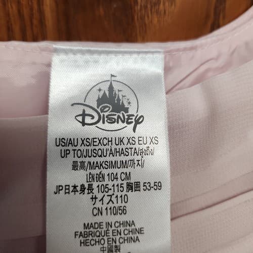 Disney Sleeping Beauty Girls Adaptive Party Dress Ruched Neckline, Pink, X-Small - Thumbnail 2
