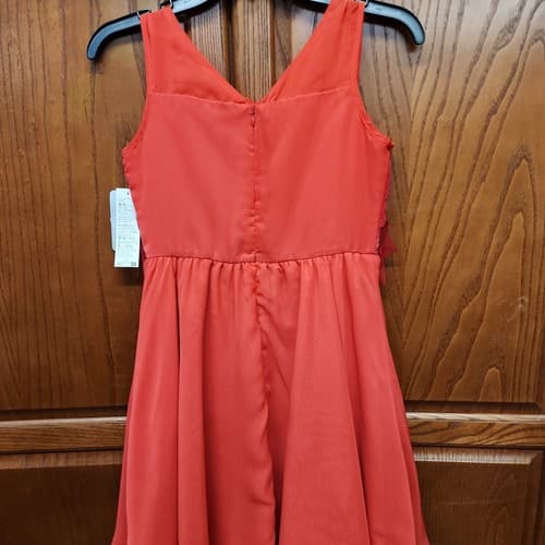 Disney Moana Girls A-Line Sleeveless Ruffle Dress, Red, 11-12 - Thumbnail 6