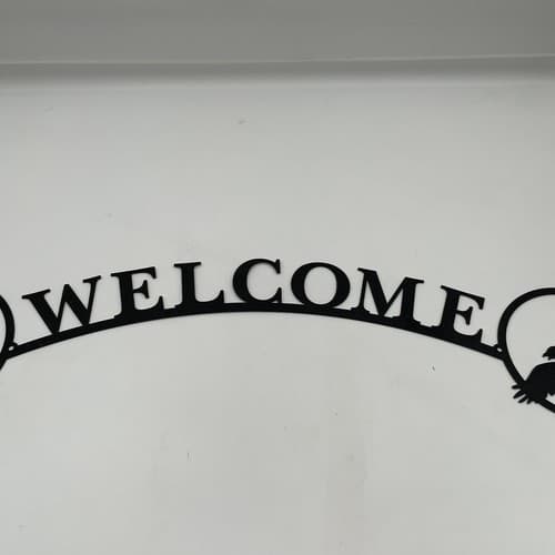 Soaring Eagle Welcome Sign Metal Lodge Cabin Home Decor Ranch - Thumbnail 6