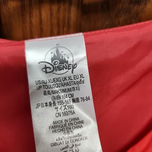 Size XL Adaptive Special Needs Disney Moana Girls A-Line Ruffle Dress, Red - Thumbnail 3