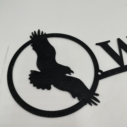 Soaring Eagle Welcome Sign Metal Lodge Cabin Home Decor Ranch - Thumbnail 4