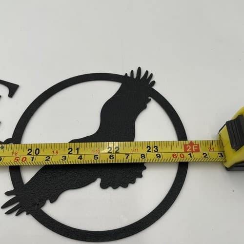 Soaring Eagle Welcome Sign Metal Lodge Cabin Home Decor Ranch - Thumbnail 3