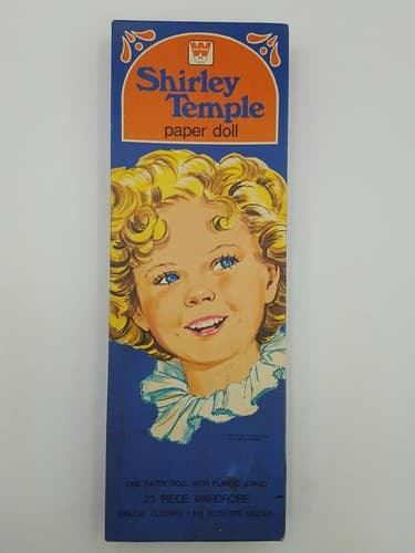 Vintage Shirley Temple Paper Dolls Set 1976 Whitman Uncut in its Original Box