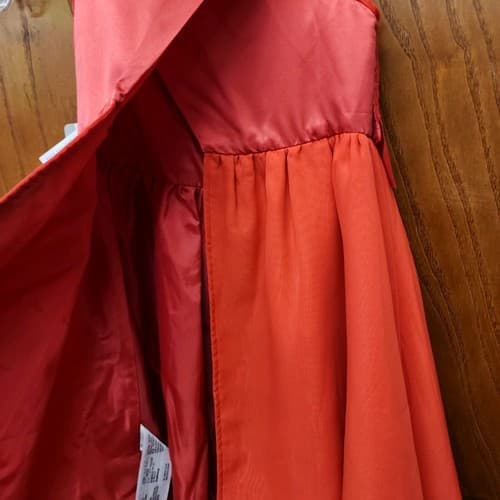 Size Medium Adaptive Special Needs Disney Moana Girls A-Line Ruffle Dress, Red - Thumbnail 7