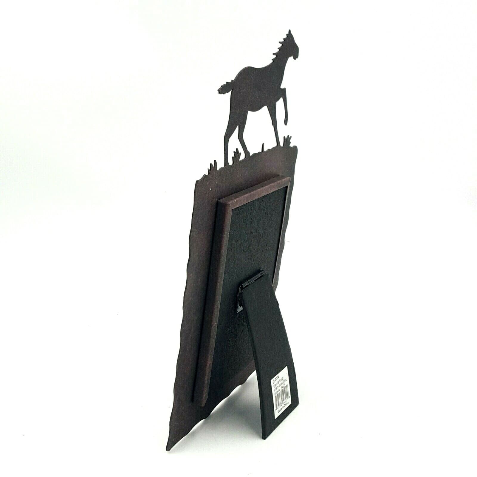 Rustic Home Decor Horse 4x6 Picture Frame Lodge Ranching Dennis East Metal - Thumbnail 5