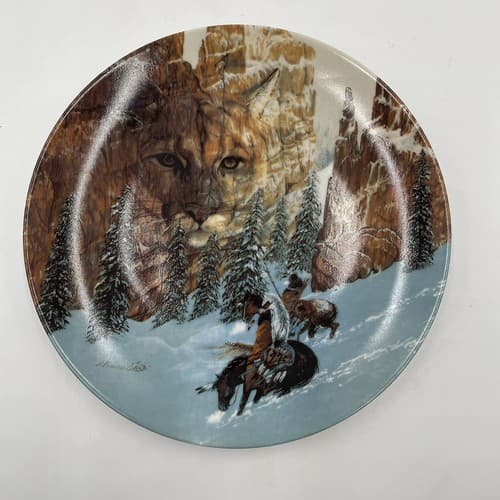 JULIE KRAMER COLE - THE FACES OF NATURE - CANYON OF THE CAT COLLECTOR PLATE - Thumbnail 2