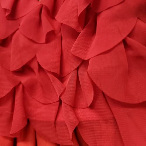 Size Small Adaptive Special Needs Disney Moana Girls A-Line Ruffle Dress, Red - Thumbnail 10