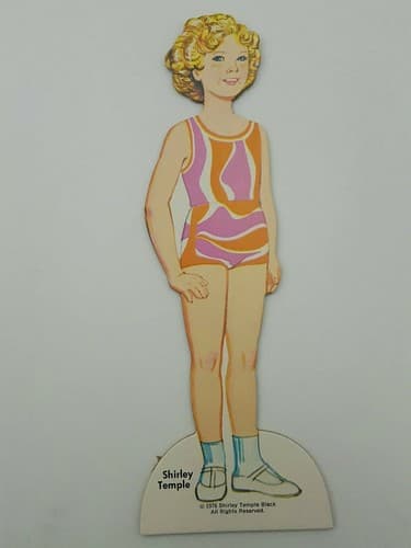Vintage Shirley Temple Paper Dolls Set 1976 Whitman Uncut in its Original Box - Thumbnail 7