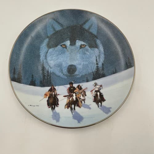 "The Pathfinders" Chosen Messengers Porcelain Plate #8088B Bradex #84-B10-73.1 - Thumbnail 2