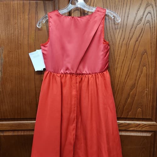 Size Large Adaptive Special Needs Disney Moana Girls A-Line Ruffle Dress, Red - Thumbnail 7