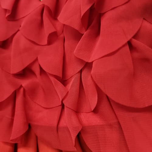 Size XSmall Adaptive Special Needs Disney Moana Girls A-Line Ruffle Dress, Red - Thumbnail 4