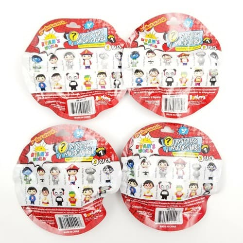 Ryan's World Series 1 Mystery Microverse Figure 2-Pack Lot of 4 Blind Bags Toy - Thumbnail 5