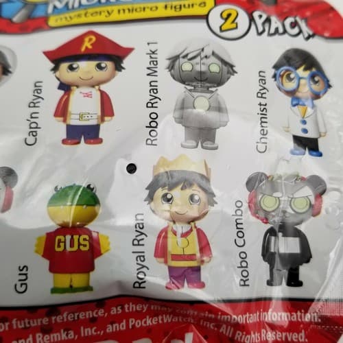 Ryan's World Series 1 Mystery Microverse Figure 2-Pack Lot of 4 Blind Bags Toy - Thumbnail 7