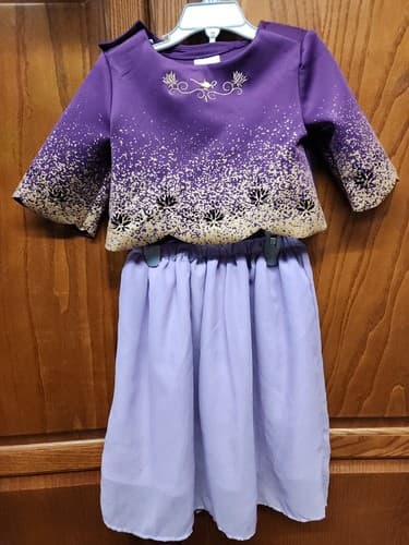Girls' Disney Jasmine Adaptive Dress - Purple XS - Disney Store