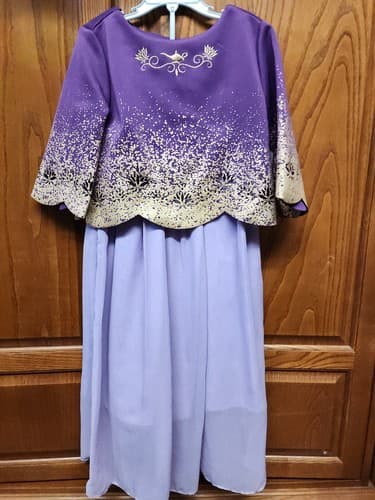 Girls' Disney Jasmine Dress - Purple 7/8- Disney Store